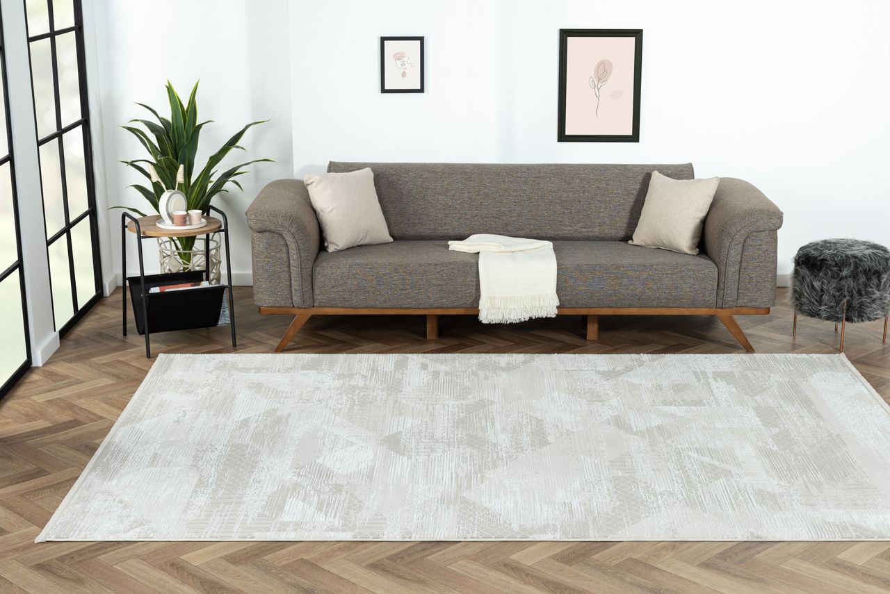 MyFlair Teppich Siena , 200cm x 290cm, Farbe Beige, rechteckig, Florhöhe 10mm