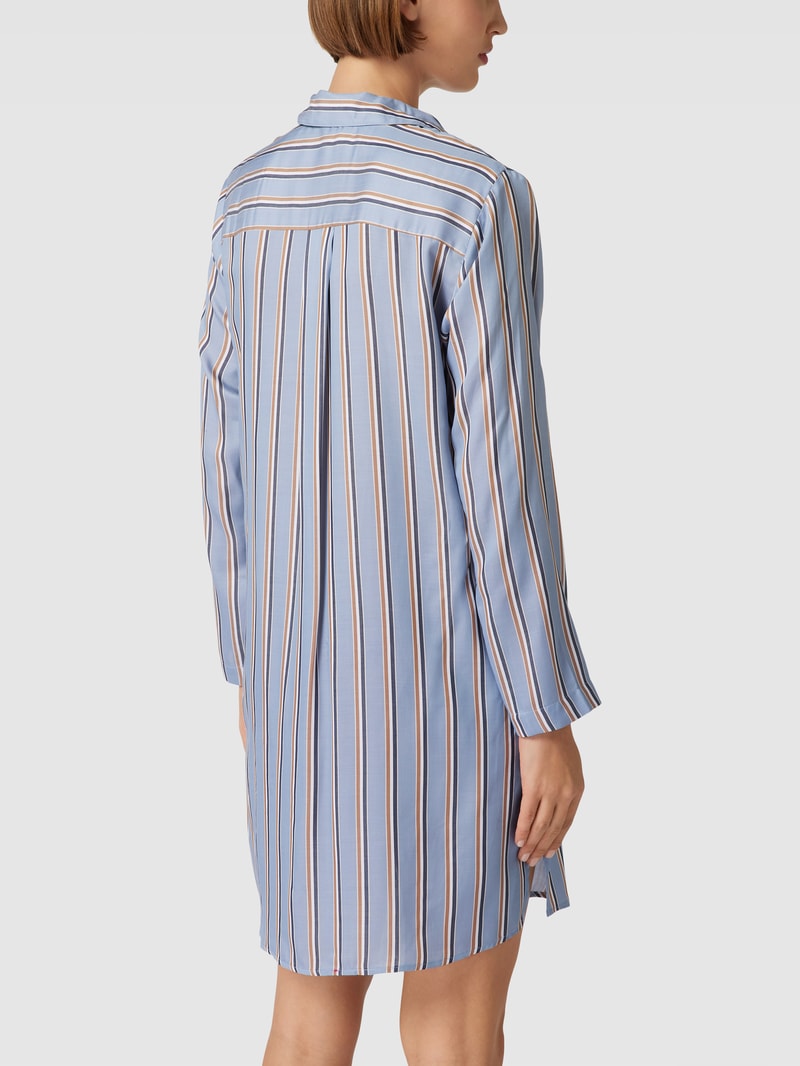 Nachthemd mit Streifenmuster Modell 'NIGHTDRESS' in offwhite