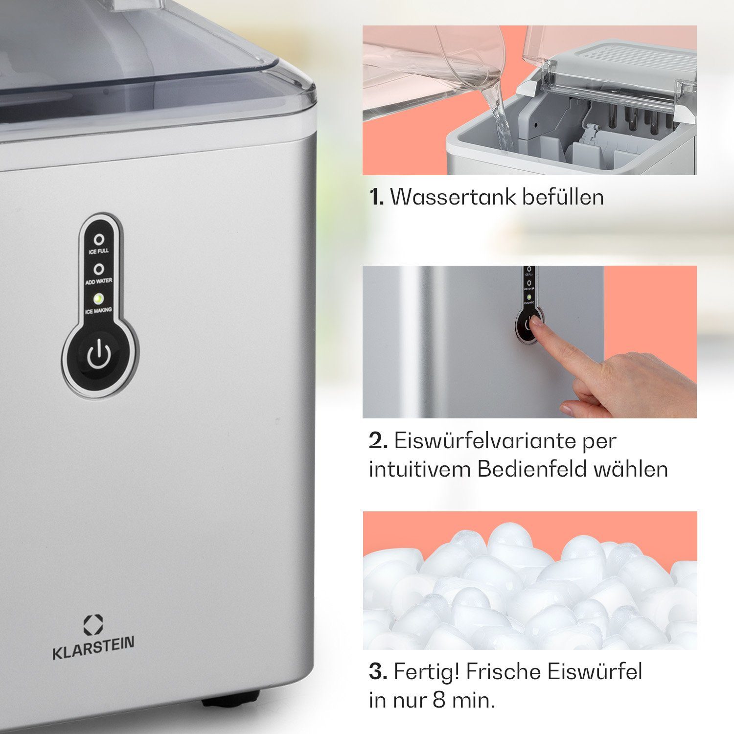 Klarstein Eiswürfelmaschine ChillOut