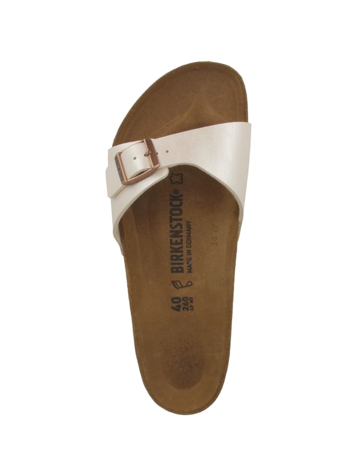 Birkenstock Pantolette Madrid Birko-Flor Graceful schmal in weiss günstig kaufen