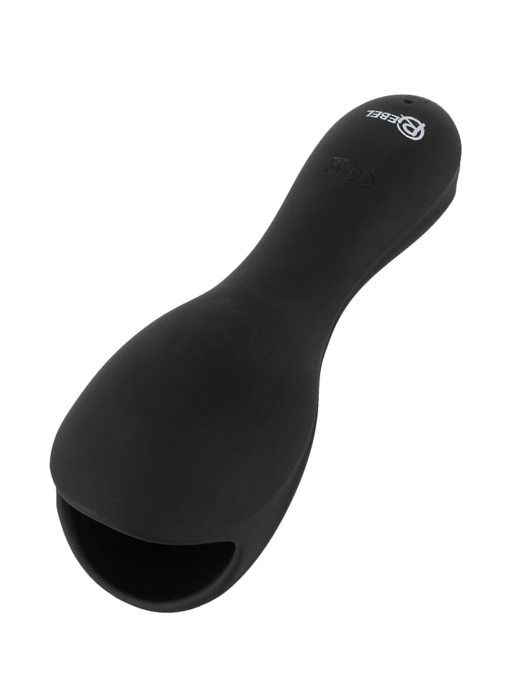Rebel Masturbator mit Vibration Glans Masturbator with 3 attachable Dilators in schwarz günstig kaufen 14 cm