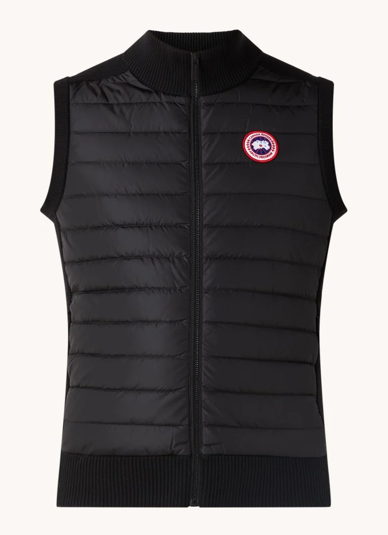 Canada Goose Hybridge fine-knit wool bodywarmer with quilted front