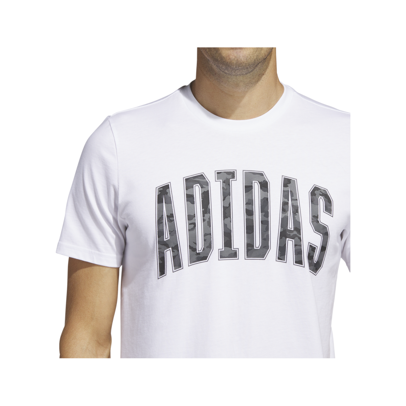 adidas Camo Graphic T-Shirt Weiss Grau