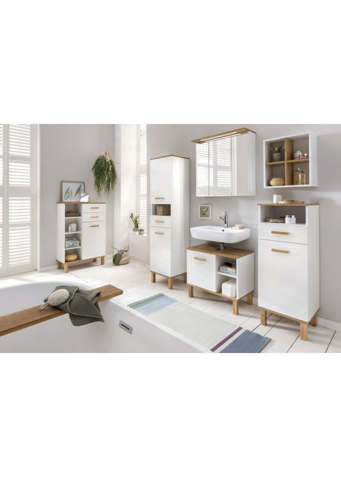 Badezimmer Schrank schmal