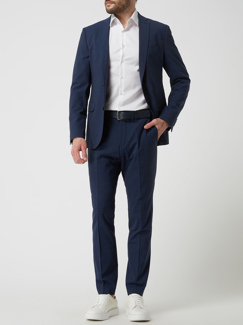 Anzughose mit Stretch-Anteil in royalblau