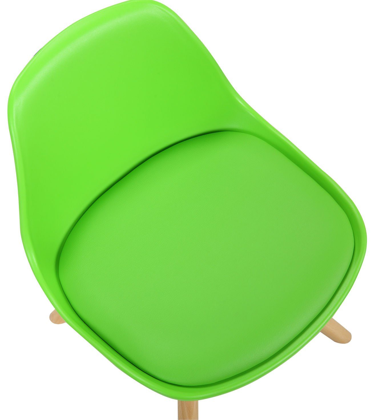 CLP 4-Fußstuhl Nakoni Kunststoff, Kinderstuhl mit Buchenholz-Gestell