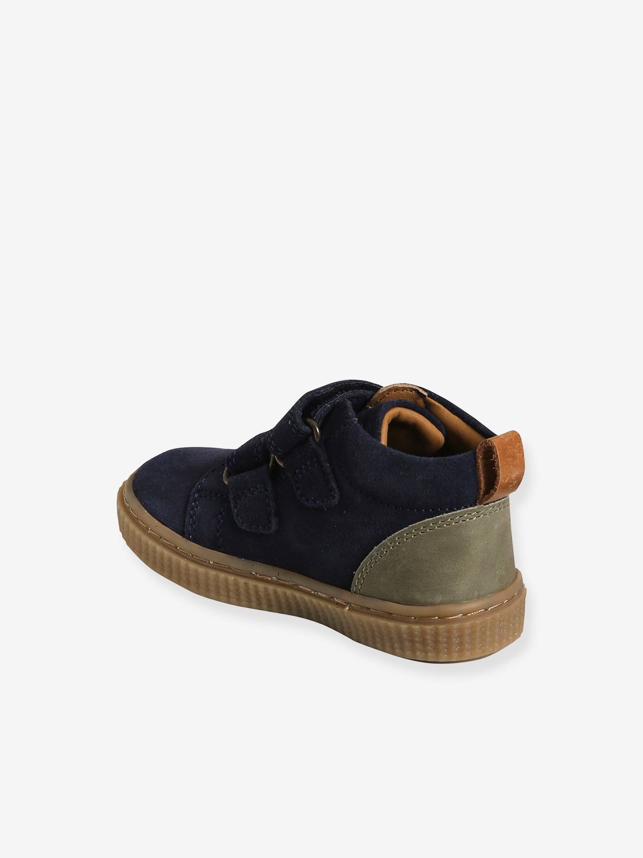 Vertbaudet Jungen Baby Boots, Klettverschluss - karamell