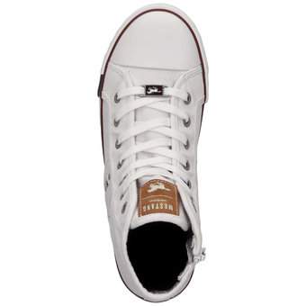 Mustang Sneaker High in weiß