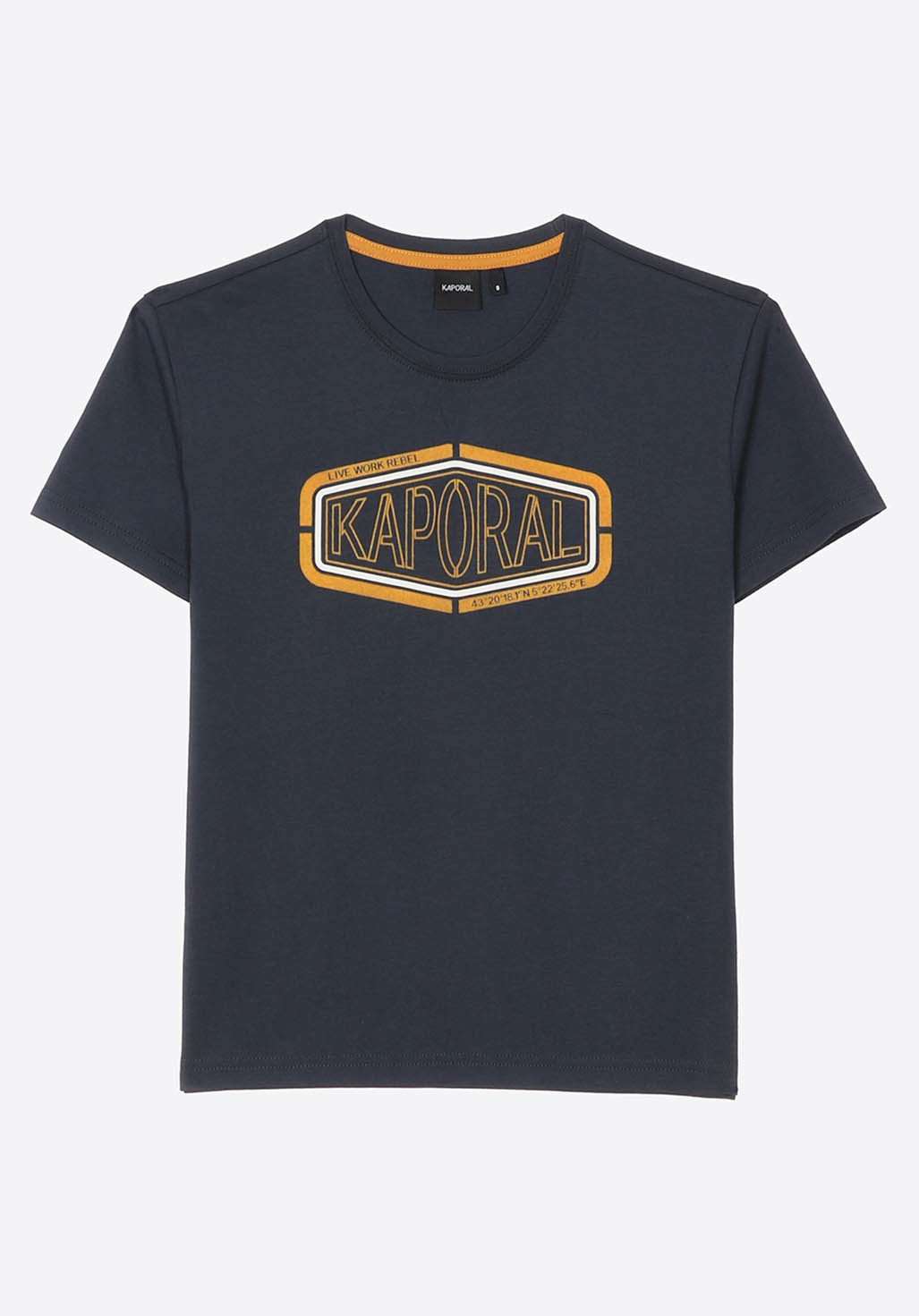 EVAN   T-shirt bleu marine garçon 100% coton