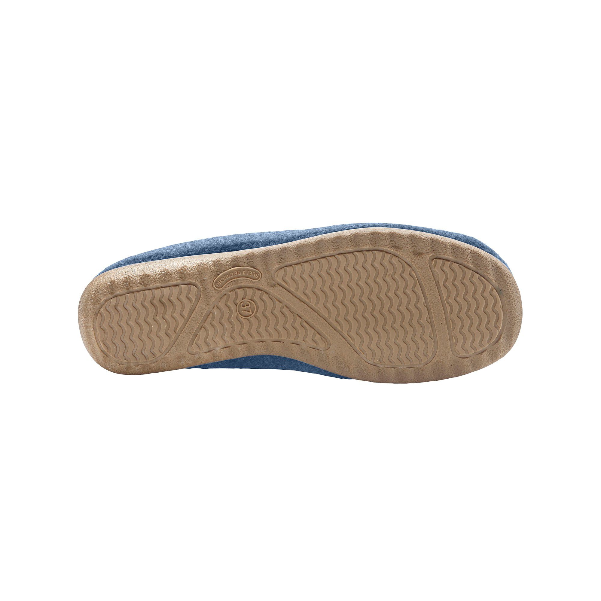 Chaussons ballerines feutrine avec fleur appliquée
