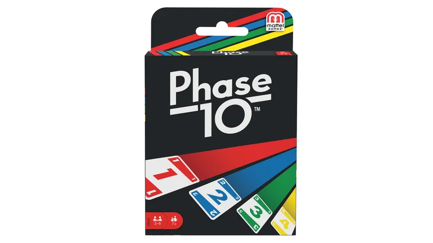 Mattel Games Phase 10,  Kartenspiel, Gesellschaftsspiel, Familienspiel, Kinderspiel