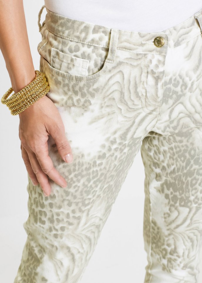 Bedruckte 7/8-Stretchhose