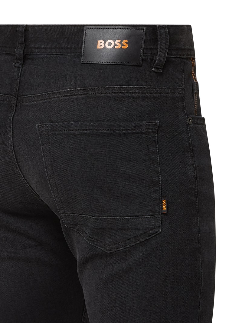 Tapered Fit Jeans mit Stretch-Anteil Modell 'Taber' in marineblau