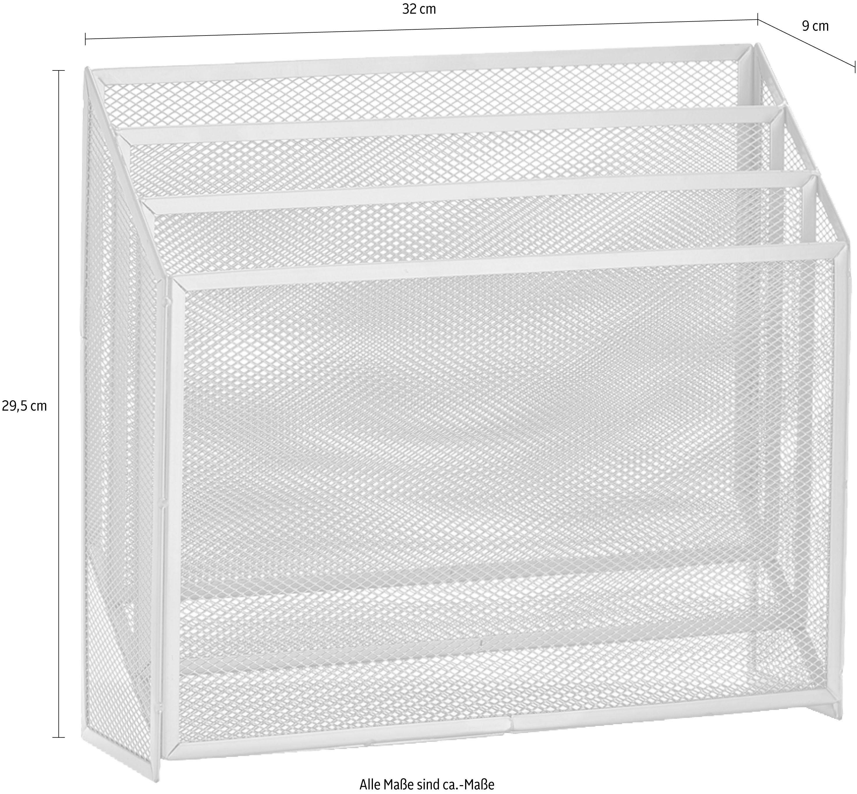 Zeller Present Zeitungsständer Mesh
