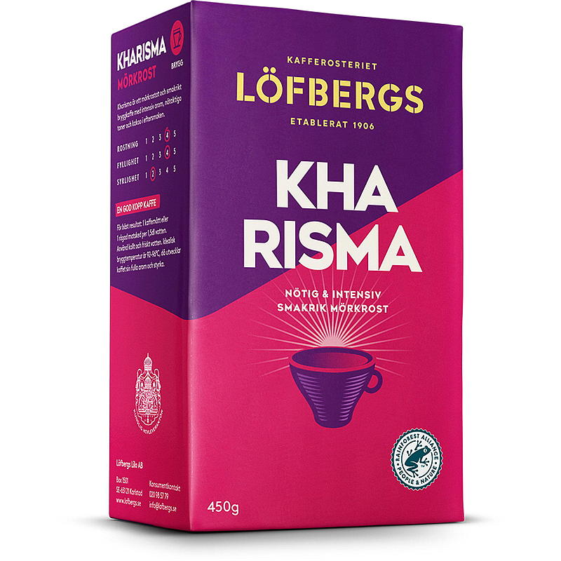 Löfbergs Kaffe filtermalt 450 g Kharisma Löfbergs
