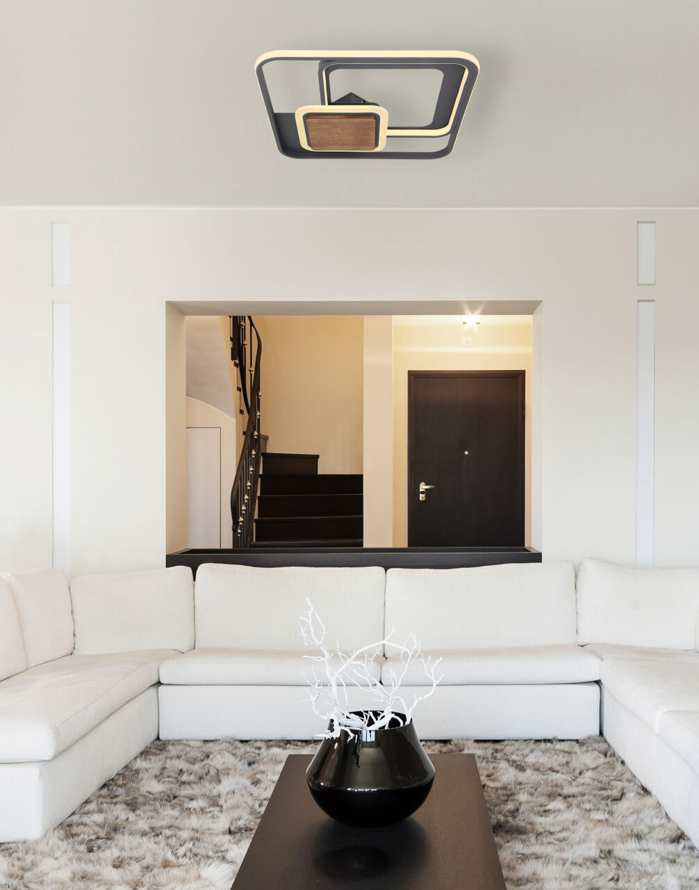 Globo Lighting - NIRRA - Deckenleuchte Metall Graphit, LED