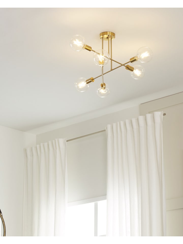 Beliani Deckenleuchten KIDANE in Messing - (W) 61 x (H) 33 x (L) 61 cm günstig kaufen onesize