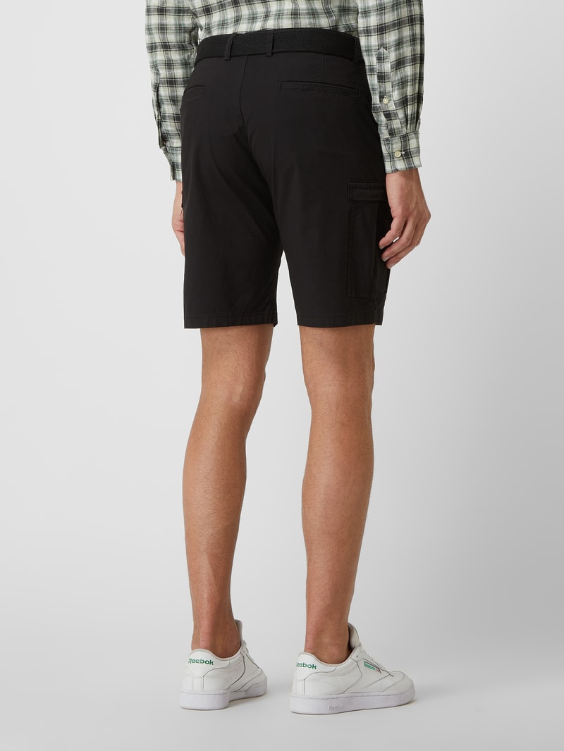 Cargoshorts mit Stretch-Anteil in schwarz