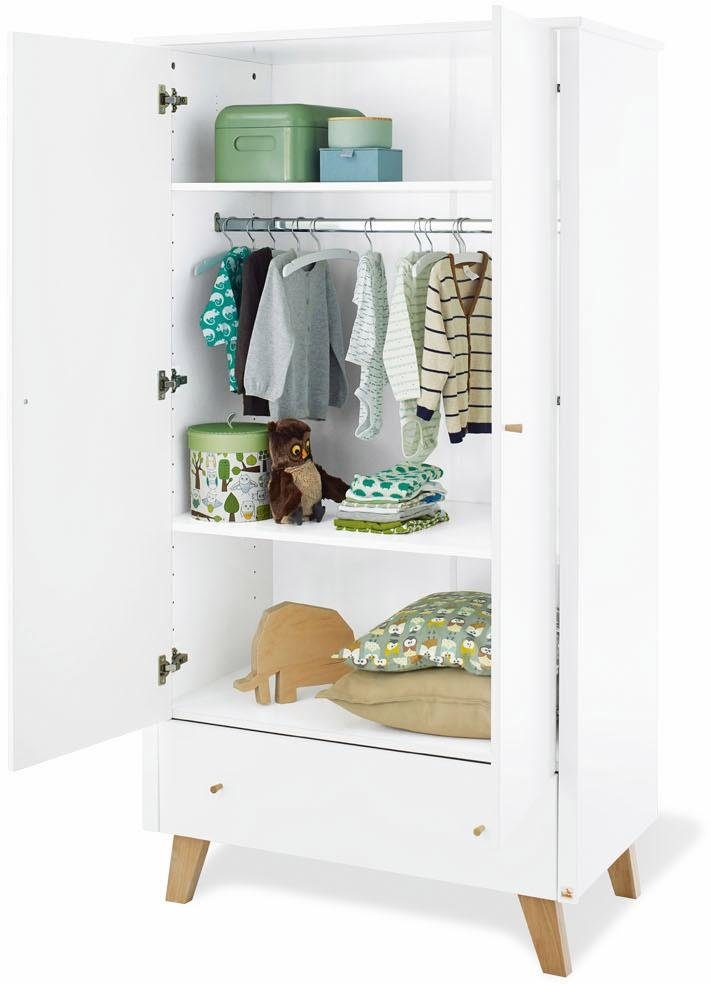 Pinolino® Kinderkleiderschrank Pan 2-türig; Made in Europe