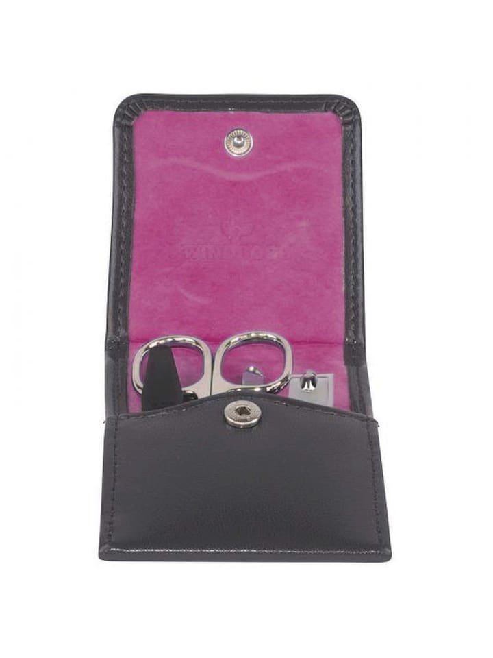 Windrose Merino Moda - Maniküre Set 11 cm (schwarz) in schwarz, innen pink günstig kaufen onesize