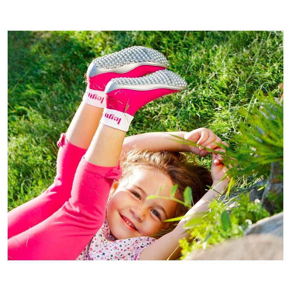 Leguano Leguanito rosa Sockenschuhe