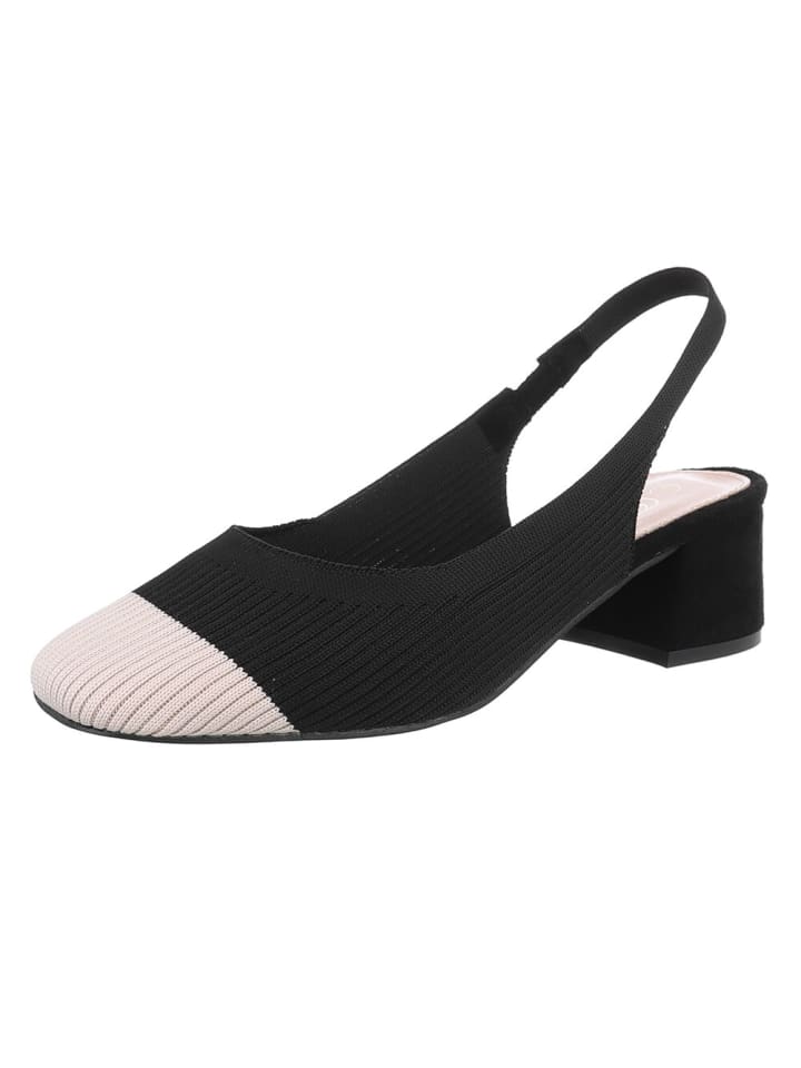 Ital-Design High Heel in Schwarz und Beige günstig kaufen