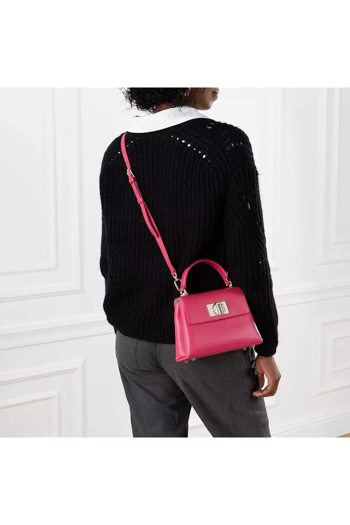 FURLA  1927 Mini-Griff oben, Pop-Pink