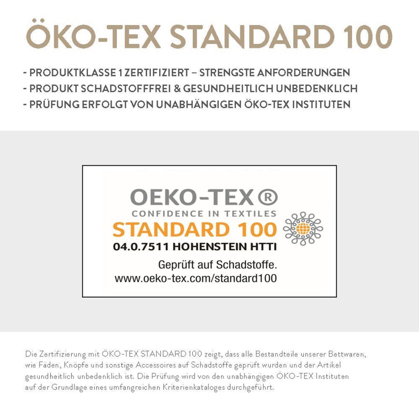 4-Jahreszeitenbett, Garanta 4 Jahreszeiten Bettdecke Sommerbett Winterbett 155x220 60°, Garanta, Füllung: 100% Klimafaser, Softpolyester, Bezug: Microfaser, Öko-Test-Auszeichnung