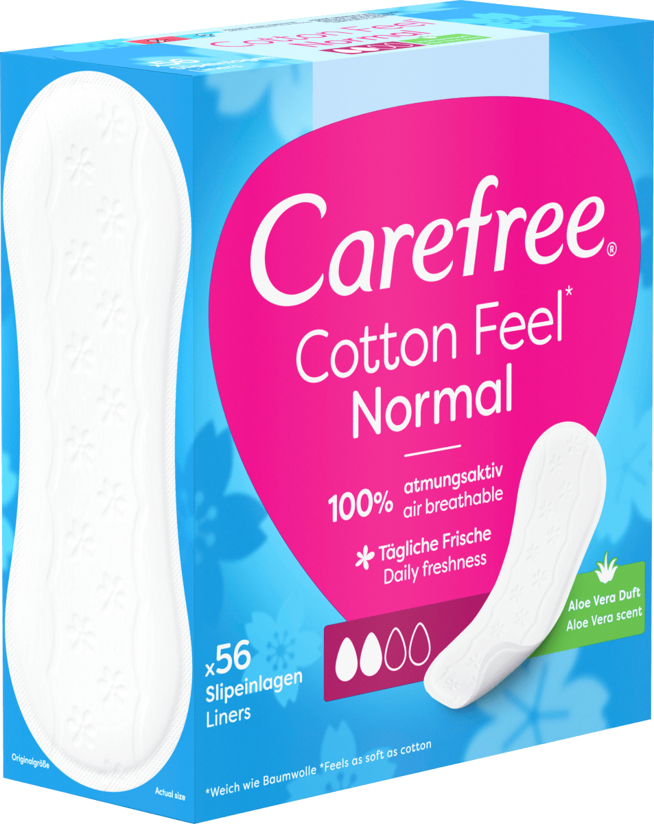 Slipeinlagen Cotton Feel Normal Aloe, 56 St