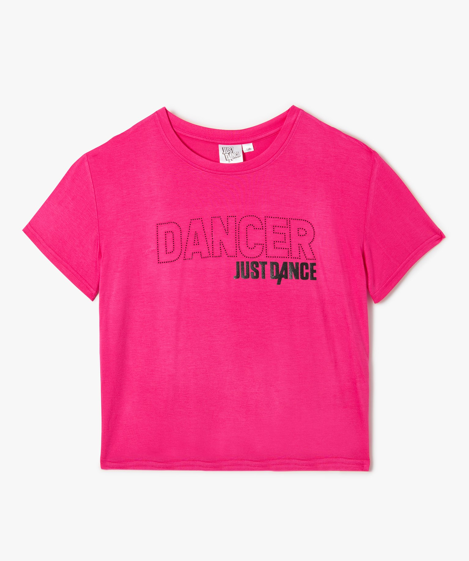Tee-shirt fille à manches courtes spécial danse - Just Dance rose | GEMO