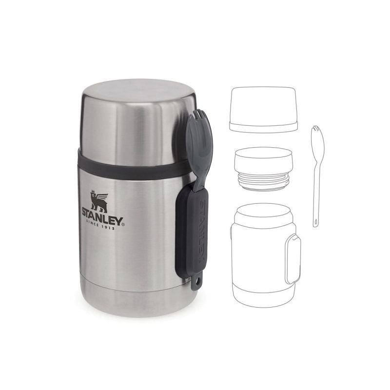 Stanley Camping-Lebensmittelbehälter, Adventure All-In-One-Lebensmittelbehälter aus Edelstahl, 18 oz \/ 530 ml