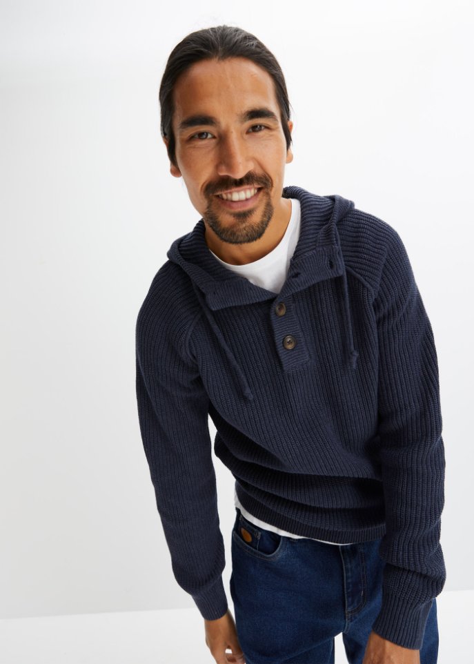 Kapuzen Pullover mit recycelter Baumwolle