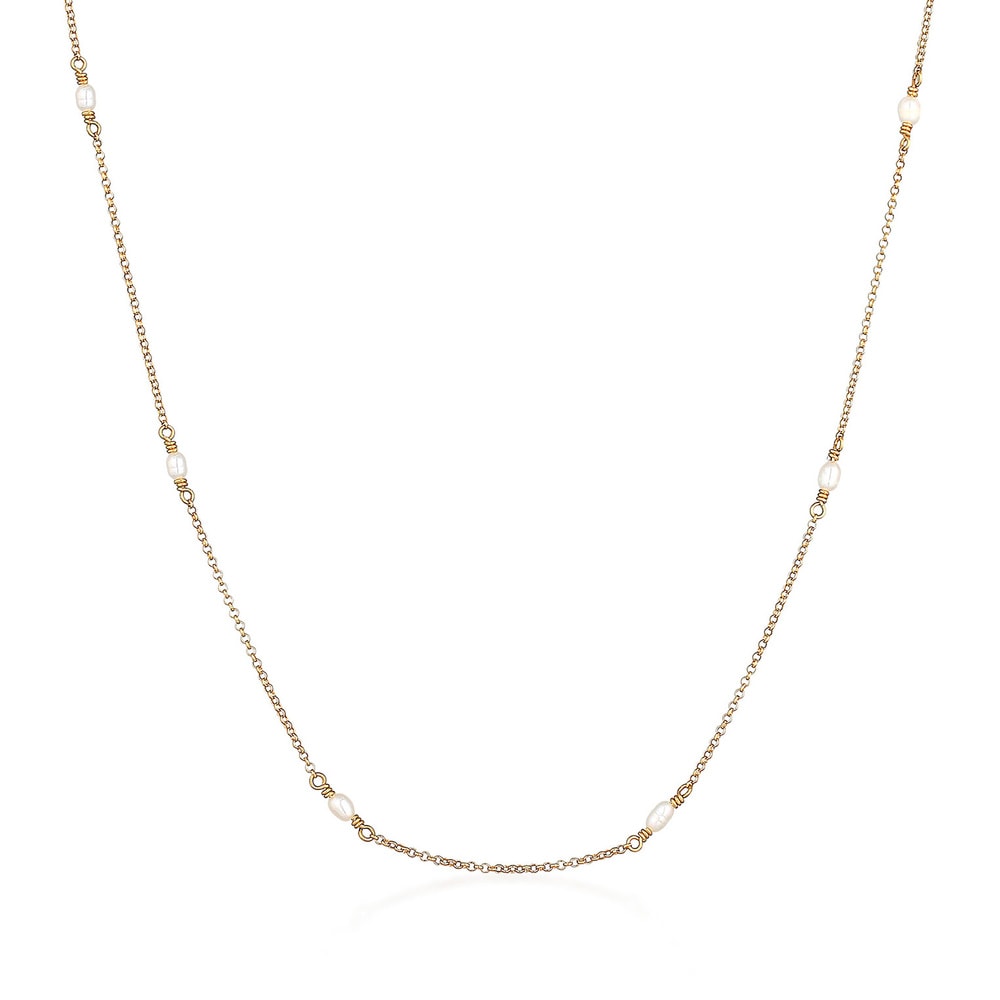 Elli Elli Collier Femme de base tendance avec perles de culture d'eau douce en argent  collier
