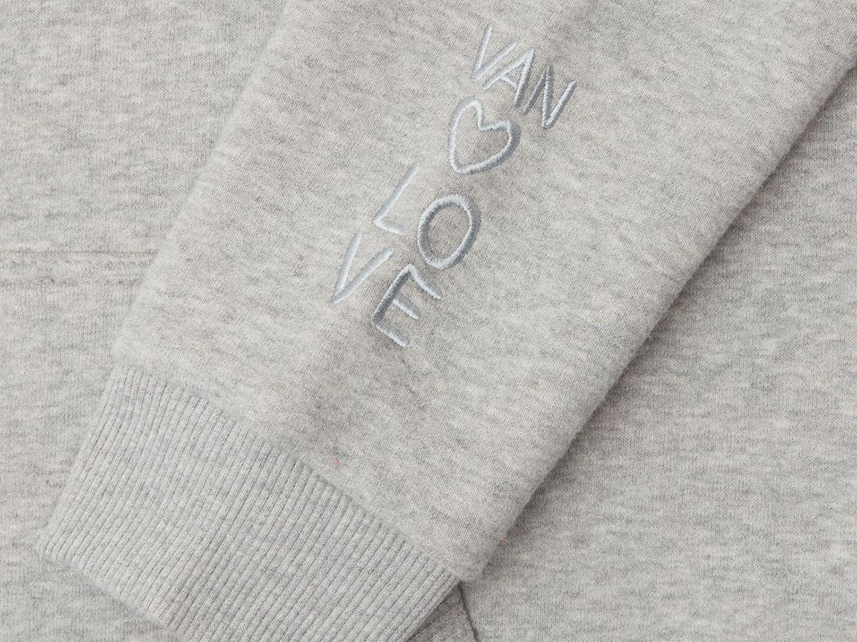 Van One College Van Grey Black Damen Hoodie