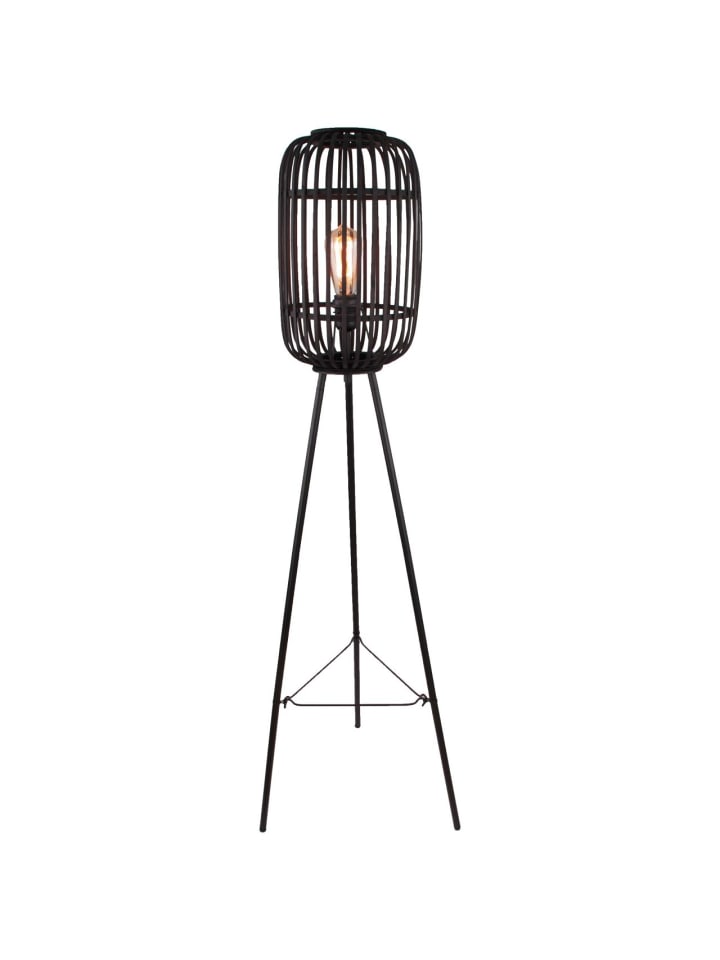 Brilliant Standleuchte, dreibeinig Woodrow ⌀ 45 cm in holz dunkel/schwarz günstig kaufen onesize