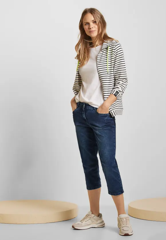 CECIL Loose Fit Jeans in 3/4-Länge