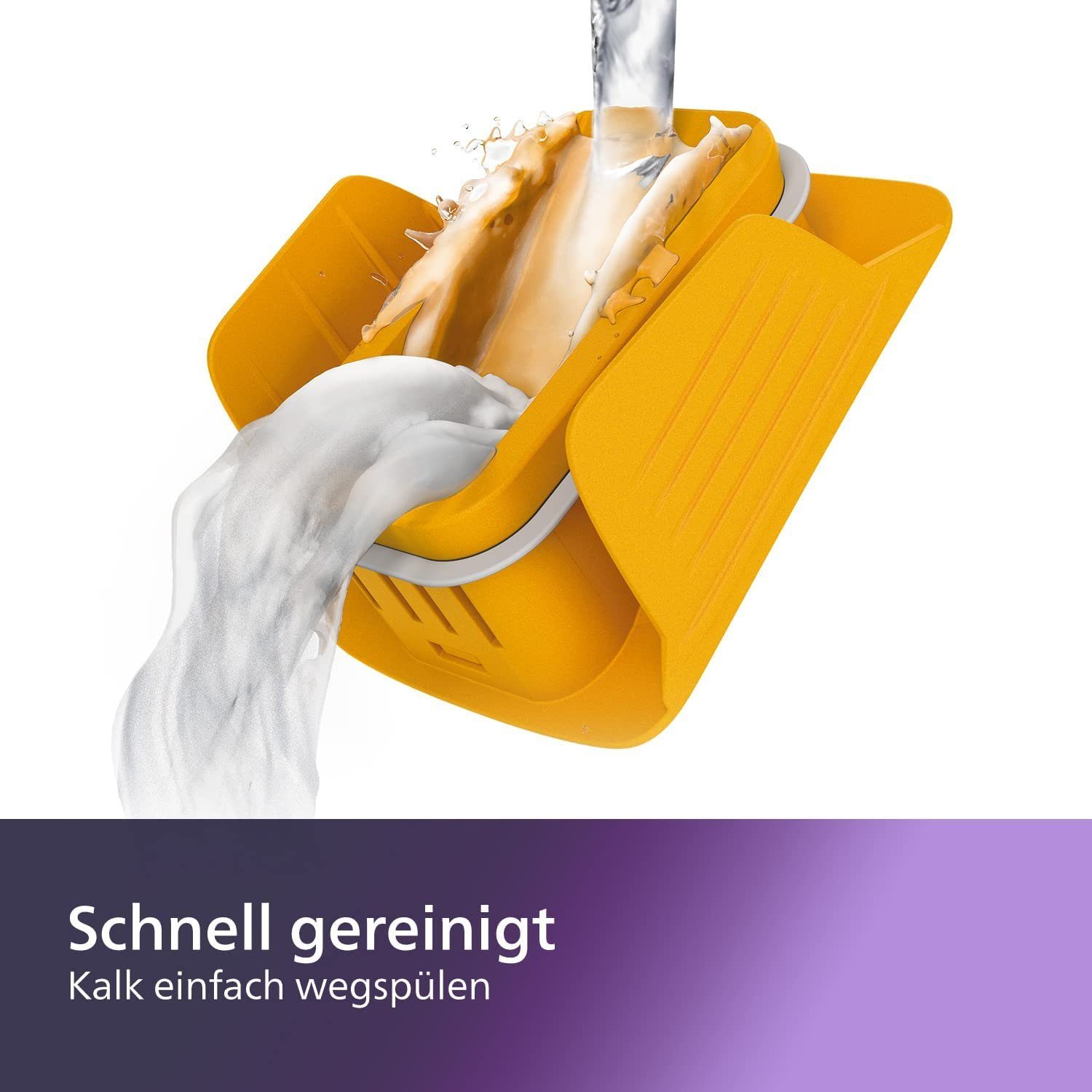 Philips Dampfbügeleisen Azur Dampfbügeleisen 2600 W SteamGlide Advanced Bügelsohle, schwarz
