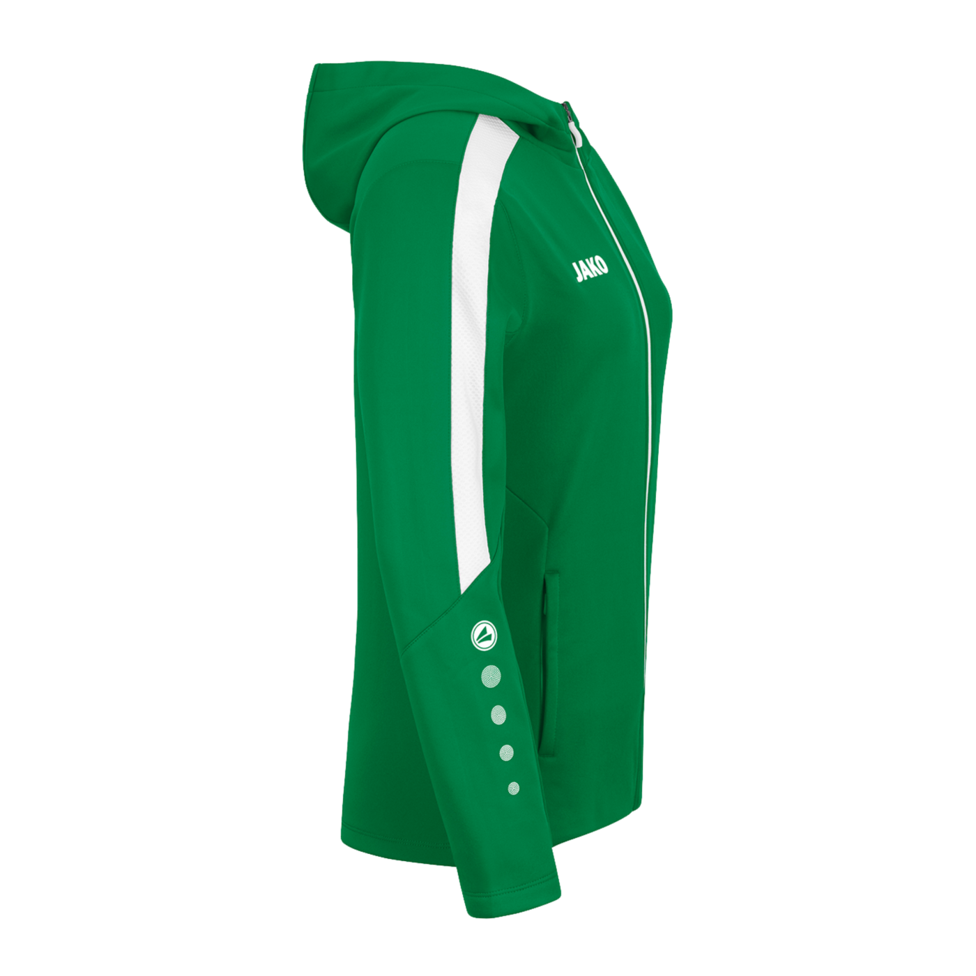 JAKO Power Kapuzenjacke Damen Grün Weiss F200