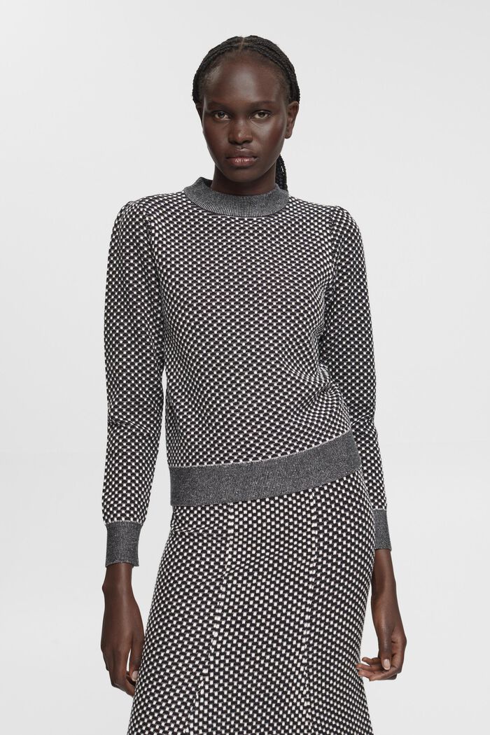 Zweifarbiger Strickpullover, LENZING™ ECOVERO™