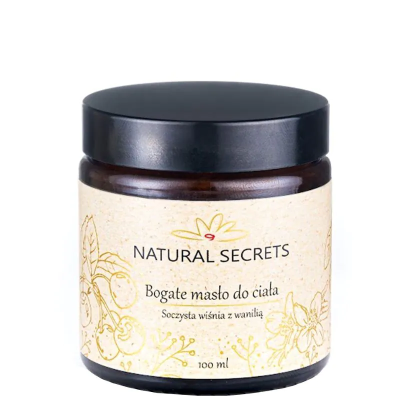 Natural Secrets bogati puter za tijelo sa sočnom trešnjom i vanilijom