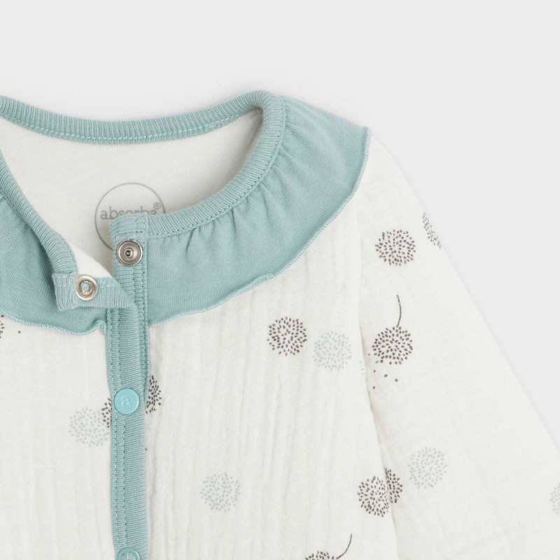 Combinaison bébé en tissu lange