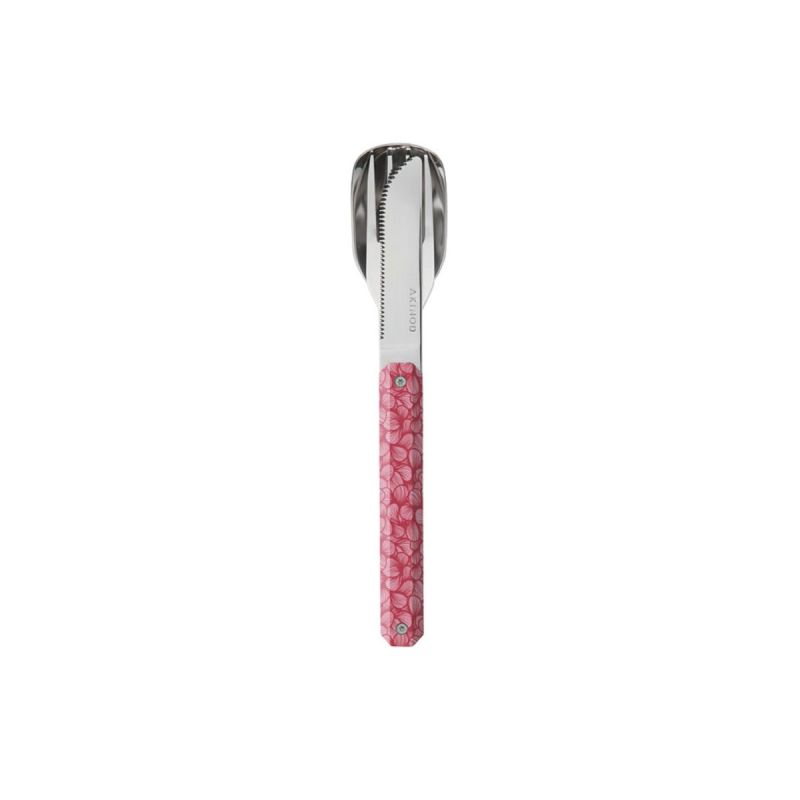 Akinod Magnetic Straight Cutlery 12H34 Mirror Rose Delicat