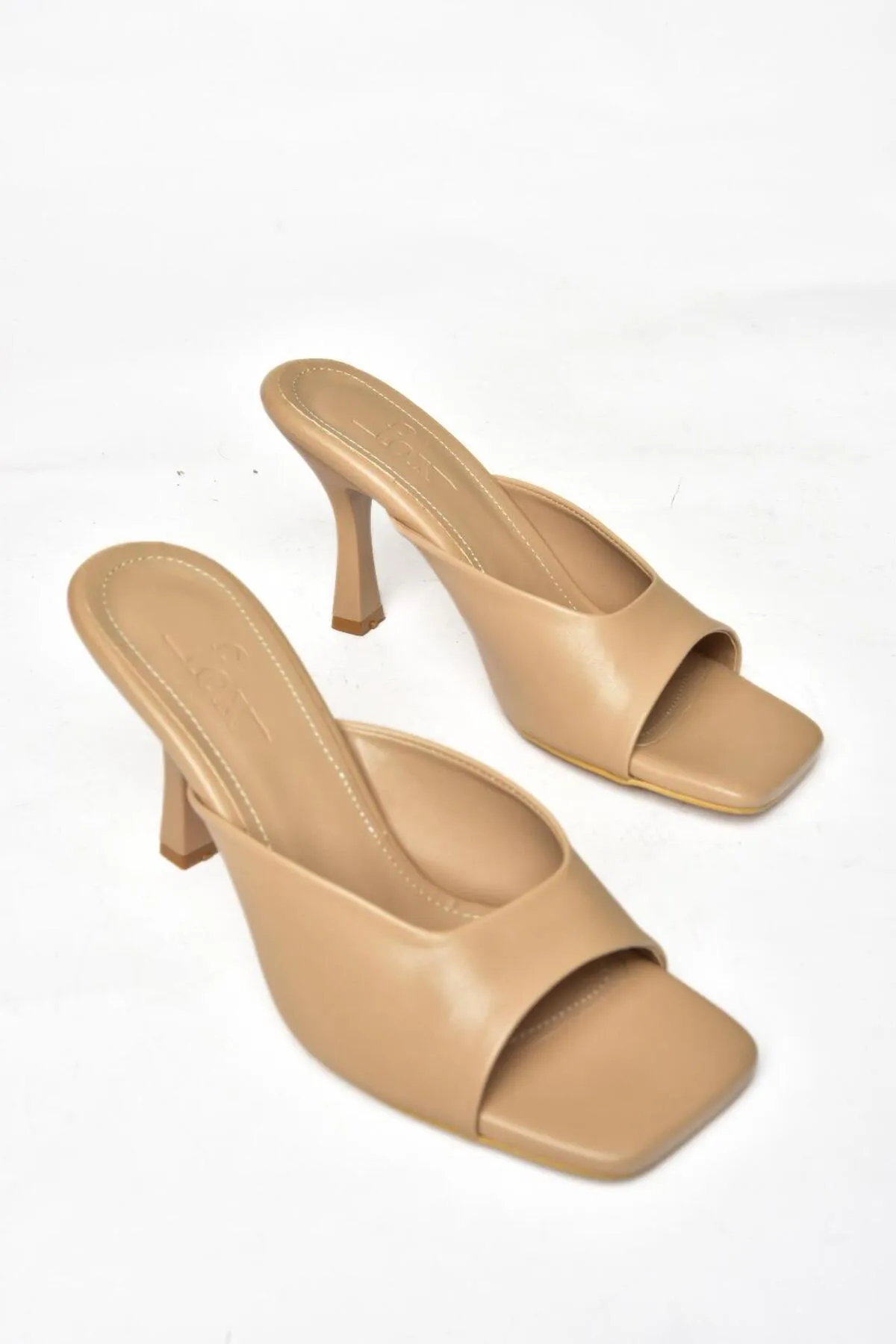 Fox Shoes  Pantolette - Beige - Pfennigabsatz/Stiletto