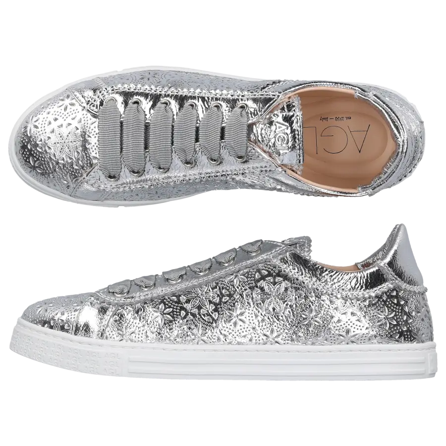 AGL Attilio Giusti Leombruni - Sneaker low D936085 Kalbsleder - silber
