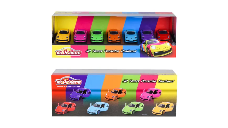 Majorette - 30 Years Porsche Thai 7 Pieces Giftpack