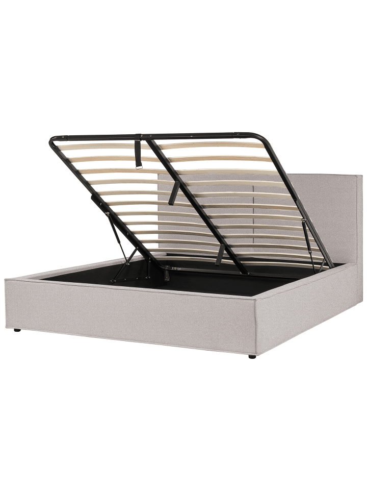 Beliani Doppelbett MOISSAC in Grau/Schwarz - (W) 197 x (H) 108 x (L) 224 cm günstig kaufen onesize