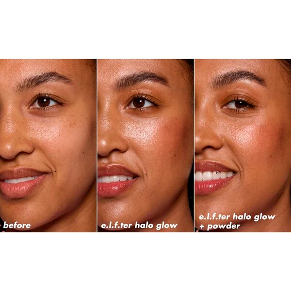 Pó compacto elf Halo Glow Filter Tan Warm 10g