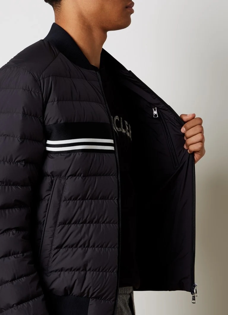 Moncler Mounier quilted bomber jacket with down filling and zip pockets