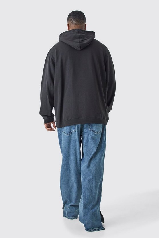 Plus lockere Jeans mit Reißverschluss-Saum