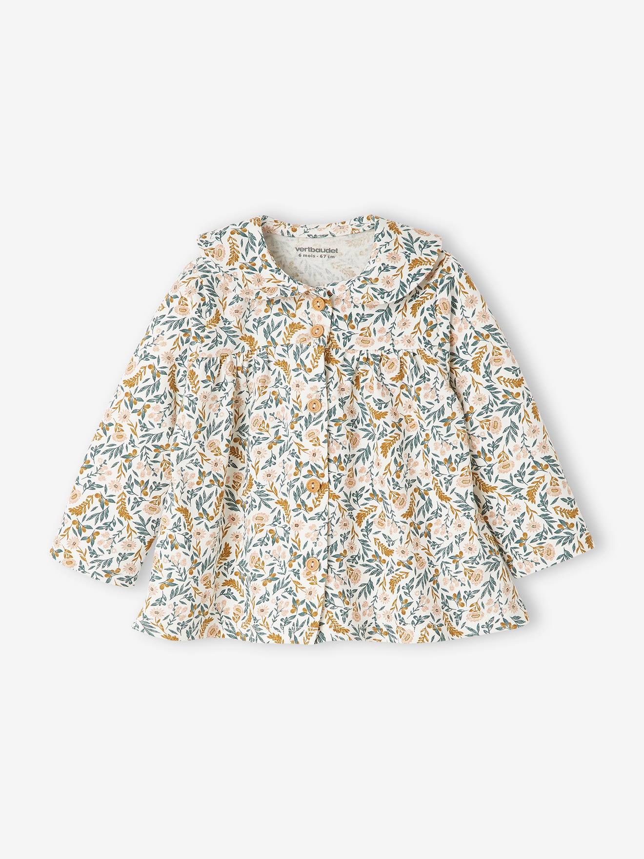 Ensemble 3 pièces bébé fille tee-shirt, short velours et bandeau écru